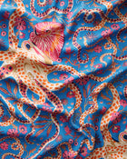 Octopus Isle - Checkered PJ Set - Periwinkle
