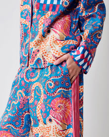 Octopus Isle - Checkered PJ Set - Periwinkle