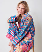 Octopus Isle - Checkered PJ Set - Periwinkle