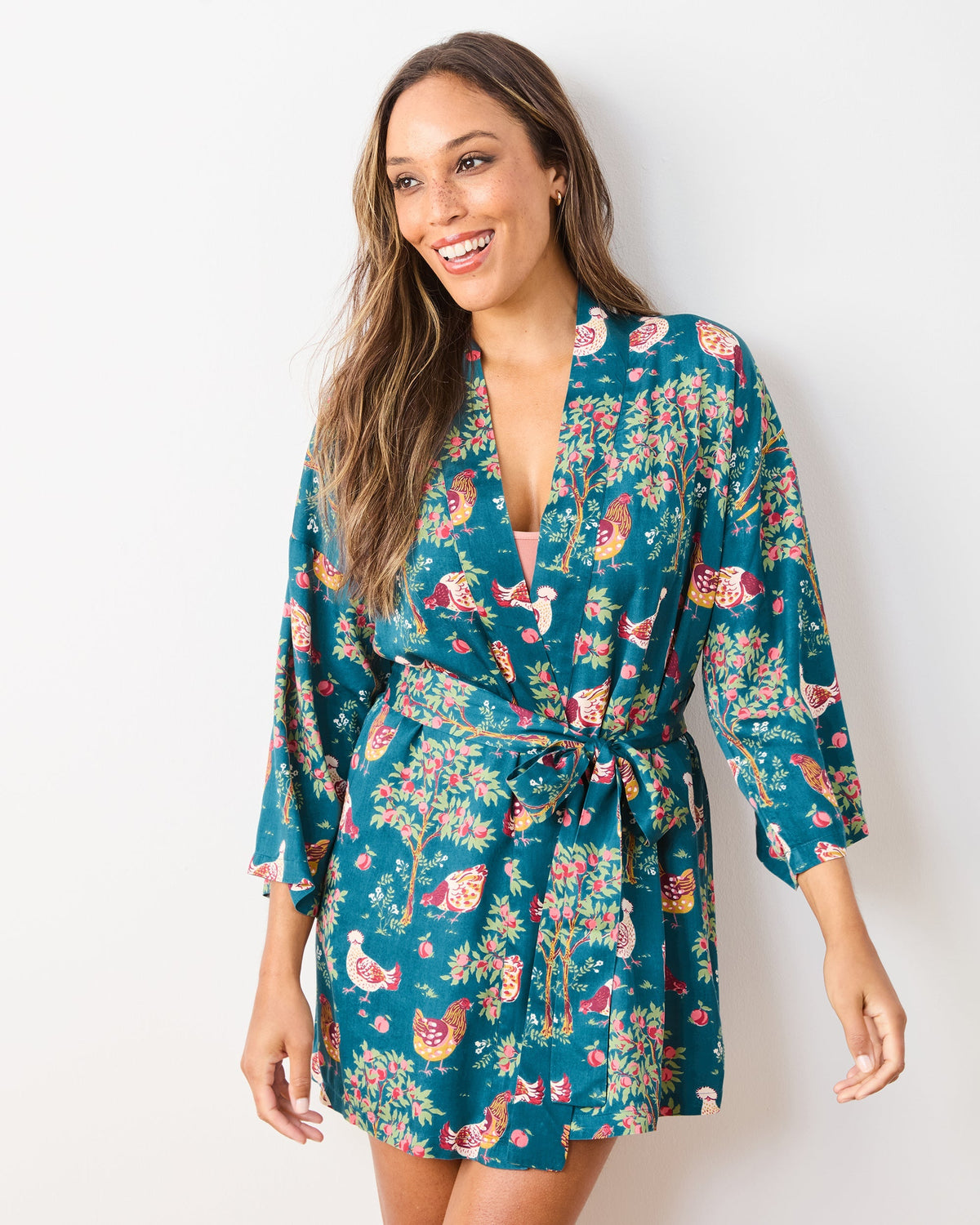 Hen House Robe - Navy