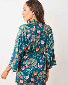 Hen House Robe - Navy