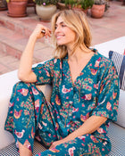 Hen House 3/4 Sleeve PJ set  - Navy