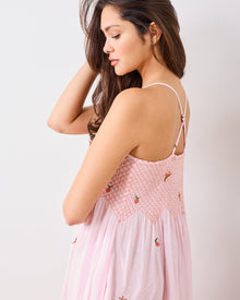 Hen House Embroidered Nightie - Ballet Pink