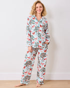 Hen House PJ Set - Soft Blue