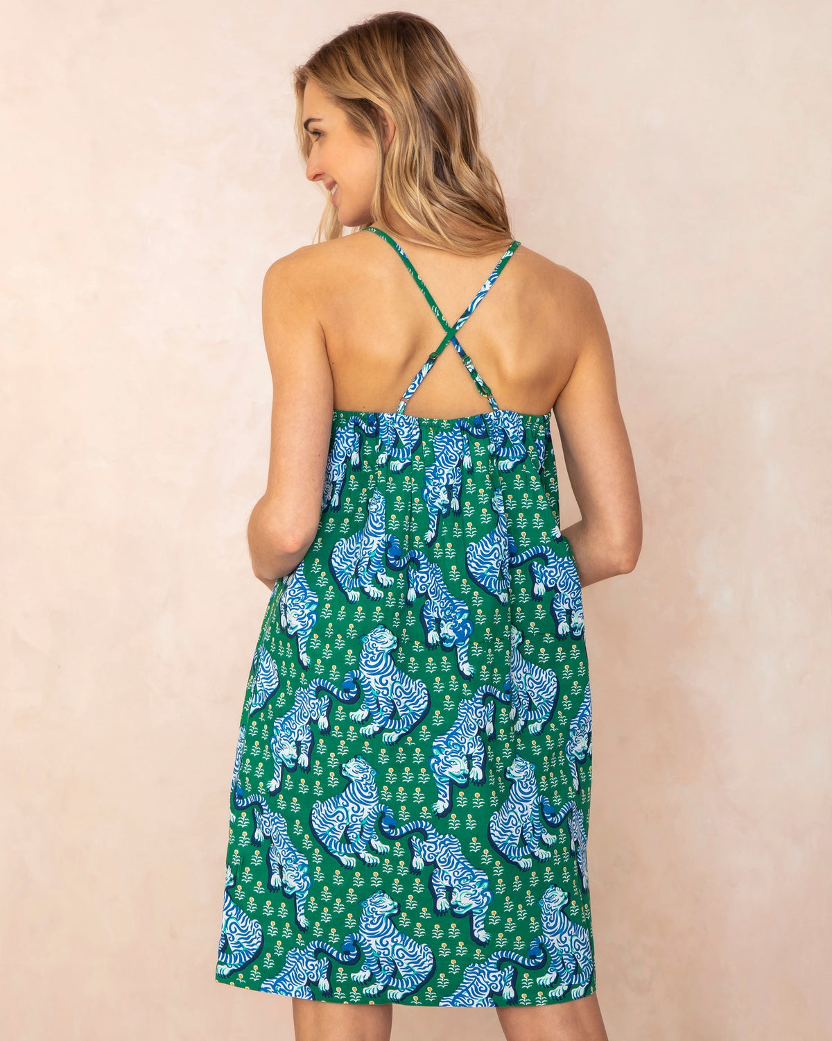 Tiger Queen - Cami Nightgown - Jade