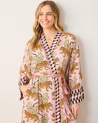 Bagheera Checkered Robe - Blush