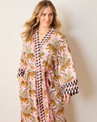 Bagheera Checkered Robe - Blush