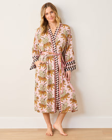 Bagheera Checkered Robe - Blush