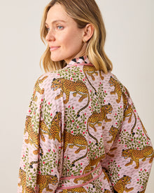 Bagheera Checkered Robe - Blush