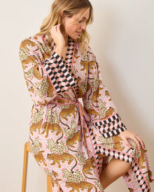 Bagheera Checkered Robe - Blush