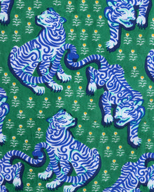 Tiger Queen Shorts Set - Jade