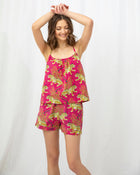 Bagheera Back to Bed Shorts Set - Hot Pink
