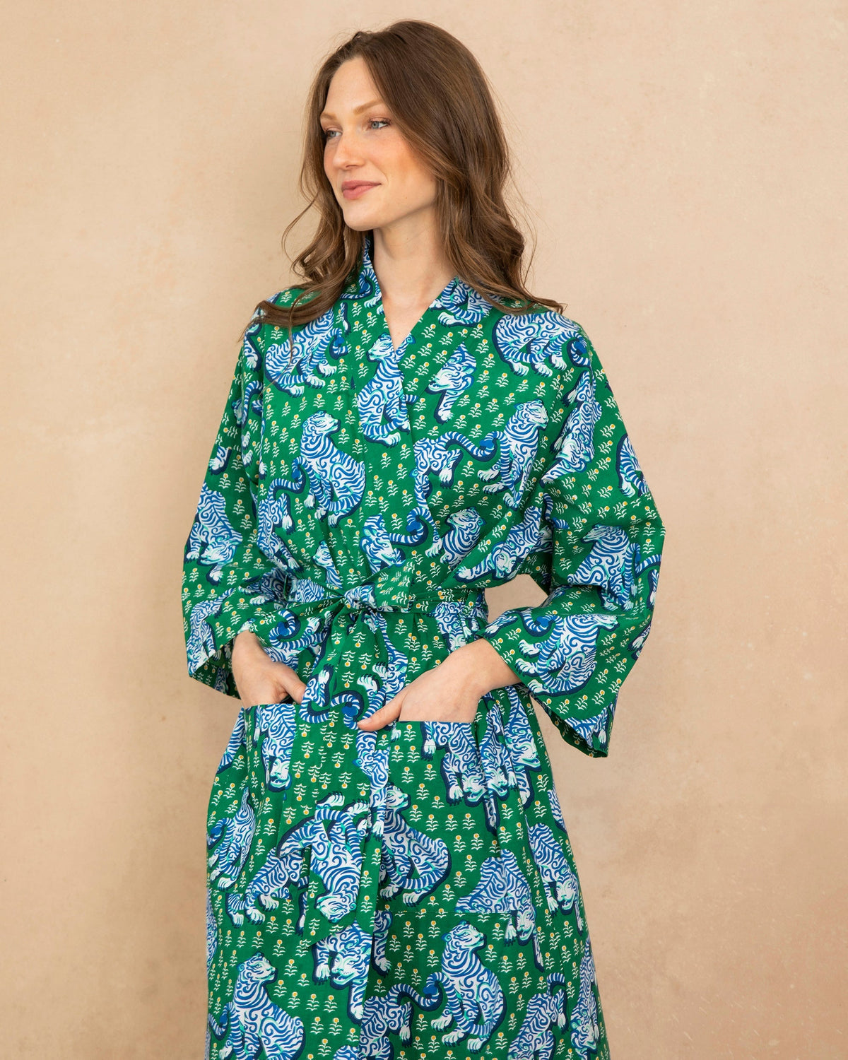 Tiger Queen Robe - Jade