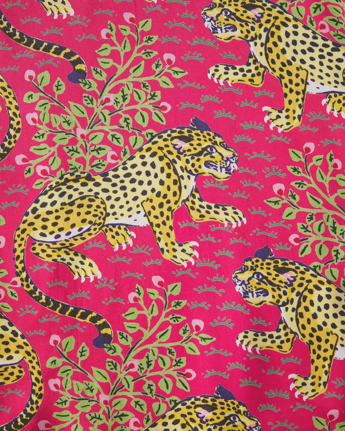 Bagheera Checkered Robe - Hot Pink