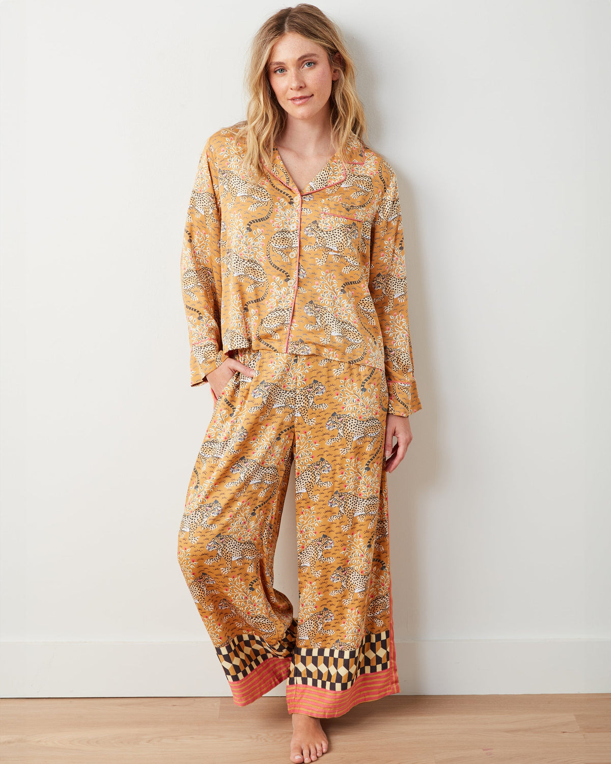 Bagheera - Checkered PJ Set - Tobacco