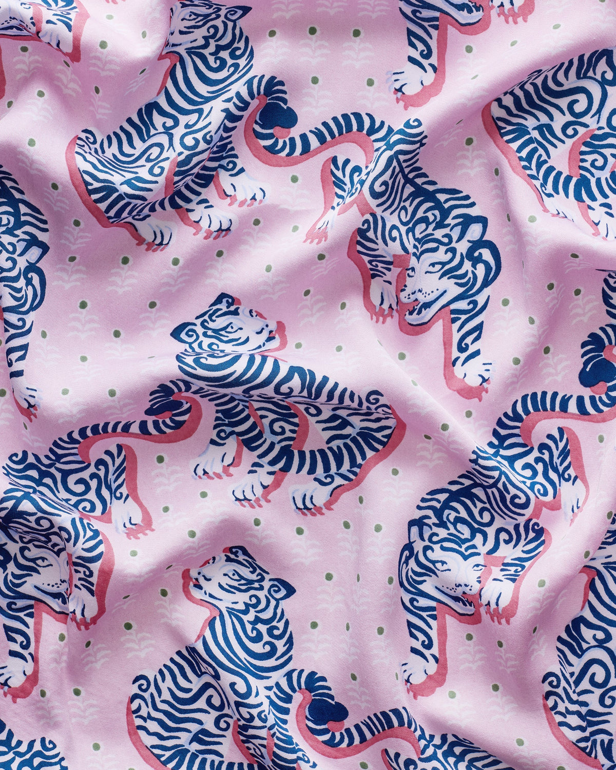 Tiger Queen - Checkered PJ Set - Blush & Bashful