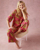 Bagheera 3/4 Sleeve PJ set  - Hot Pink