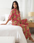 Bagheera 3/4 Sleeve PJ set  - Hot Pink