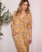 Bagheera 3/4 Sleeve PJ set  - Tobacco